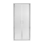 Душевые двери Qtap Gemini CRM209.C6 90х190 см, стекло Clear 6 мм, покрытие CalcLess