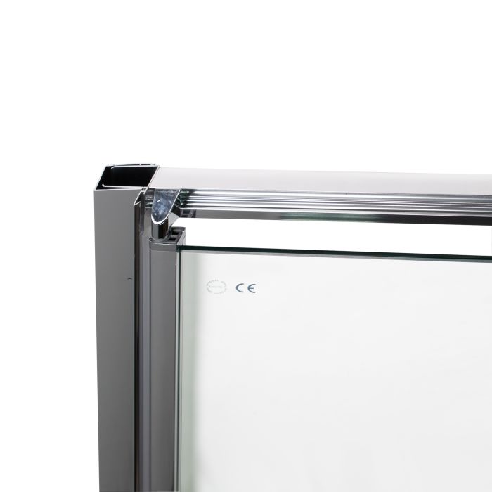 Душевые двери Qtap Gemini CRM209.C6 90х190 см, стекло Clear 6 мм, покрытие CalcLess
