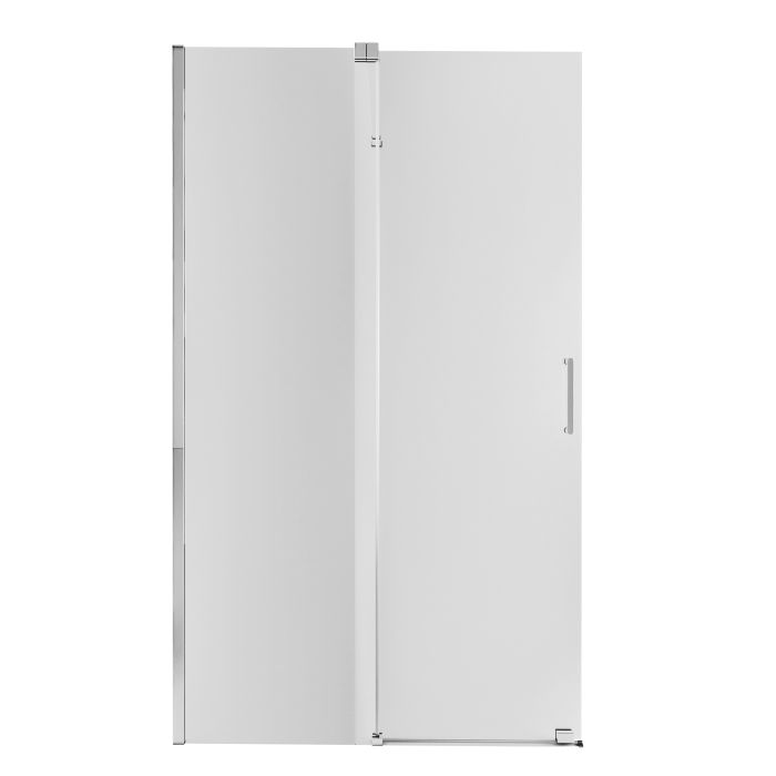 Душевая стенка-перегородка Qtap Walk-In Glide CRM2012.C8 120х190 см, стекло Clear 8 мм, покрытие CalcLess