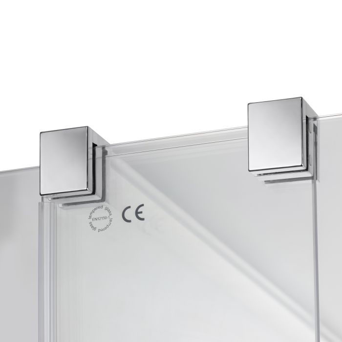 Душевая стенка-перегородка Qtap Walk-In Glide CRM2012.C8 120х190 см, стекло Clear 8 мм, покрытие CalcLess