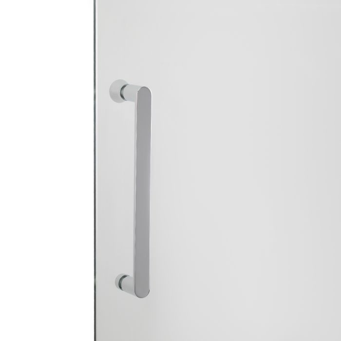 Душевая стенка-перегородка Qtap Walk-In Glide CRM2012.C8 120х190 см, стекло Clear 8 мм, покрытие CalcLess
