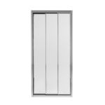 Душевые двери Qtap Unifold CRM208.C4 78-81x185 см, стекло Clear 4 мм, покрытие CalcLess