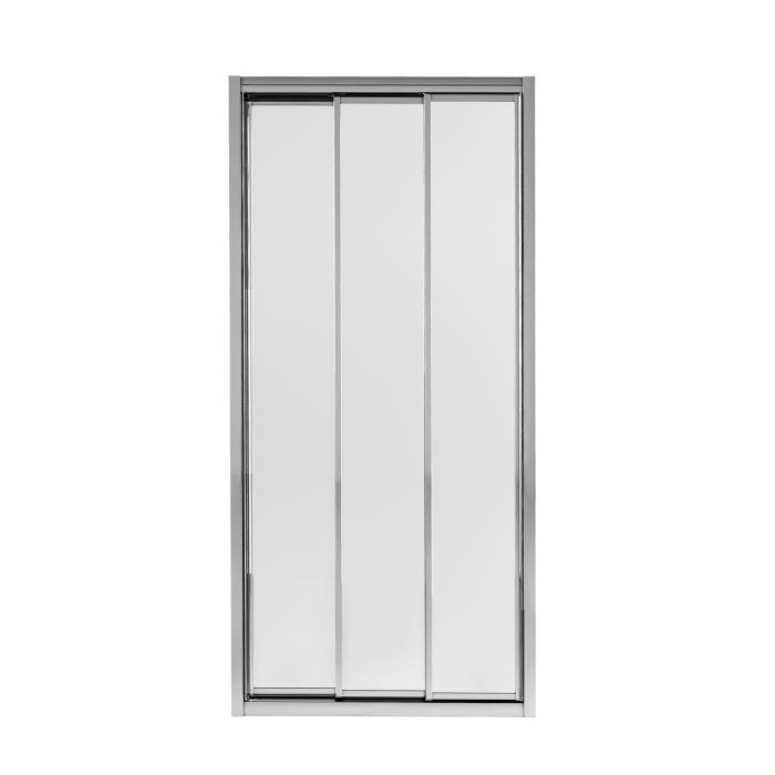 Душевые двери Qtap Unifold CRM208.C4 78-81x185 см, стекло Clear 4 мм, покрытие CalcLess
