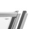 Душові двері Qtap Unifold CRM208.C4 78-81x185 см, скло Clear 4 мм, покриття CalcLess