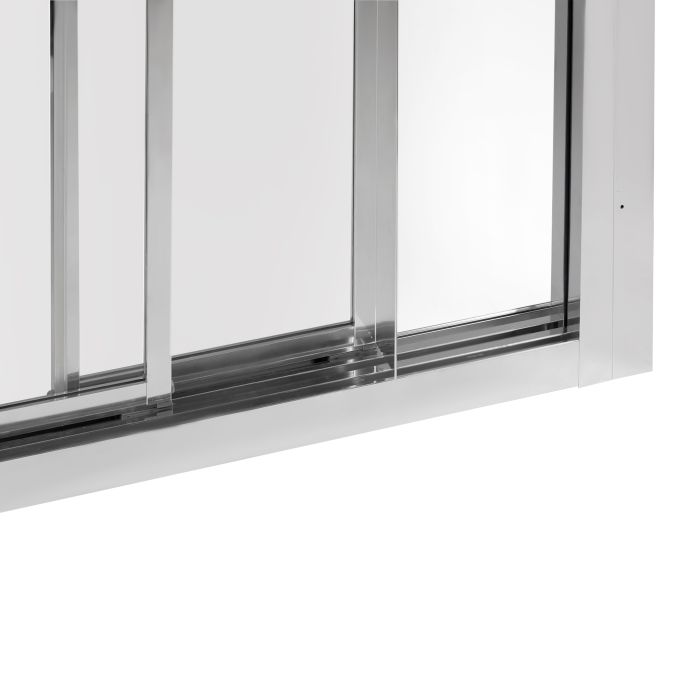 Душевые двери Qtap Unifold CRM208.C4 78-81x185 см, стекло Clear 4 мм, покрытие CalcLess