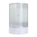 Душевая кабина Lidz Wieza SC80x80.SAT.HIGH.L , стекло Linie 4 мм