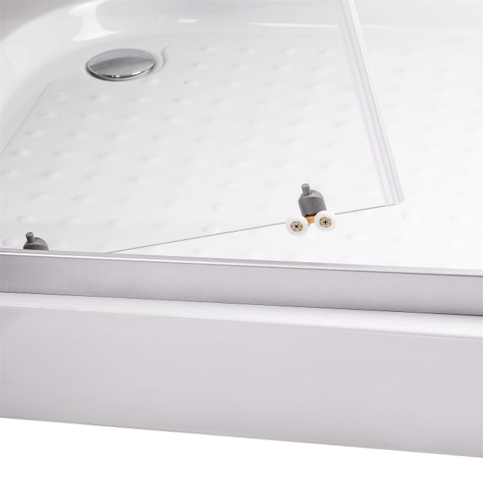 Душевая кабина Lidz Wiezak SC90x90.SAT.LOW.L, стекло Linie 4 мм