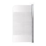 Штора на ванну Lidz Brama SS80x150R.CRM.L стекло Linie, 6 мм, право