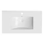 Раковина Qtap Albatross 800х460х180White с донным клапаном QT01113080CW