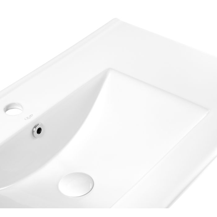 Раковина Qtap Albatross 800х460х180White с донным клапаном QT01113080CW