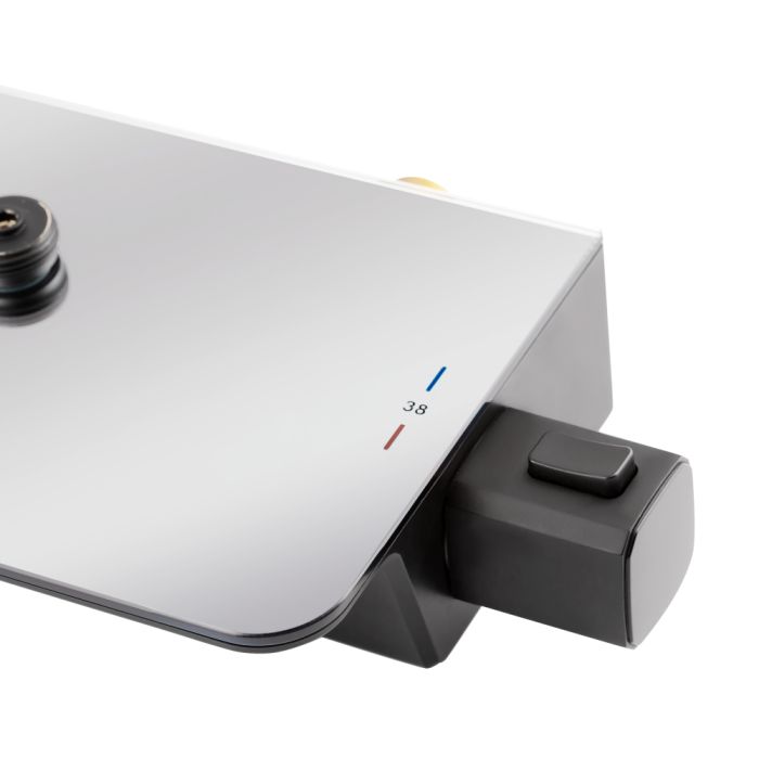 Душевая система с термостатом Qtap Sloup 57T105VNGBB