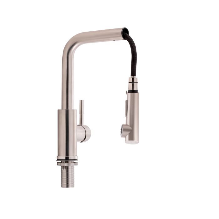 Смеситель для кухни Qtap Karuska 9139103FN с выдвижным изливом