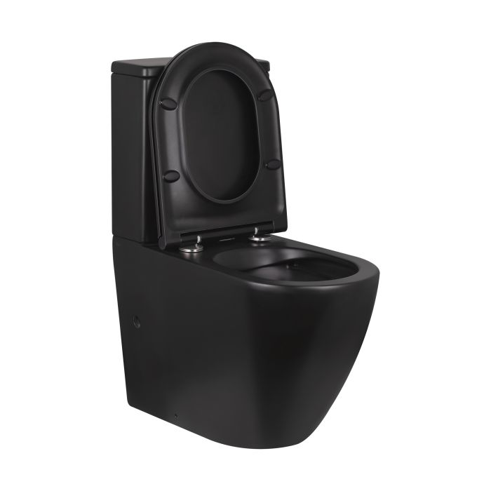 Унитаз-компакт Qtap Robin безобедочный с сиденьем Soft-close QT13222141ARMB