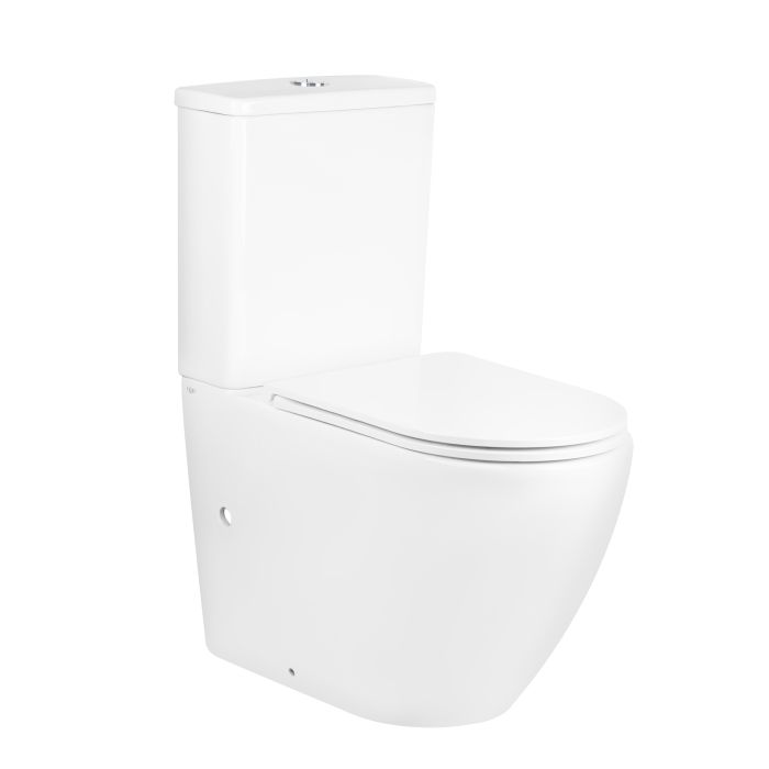 Унитаз-компакт Qtap Robin безобедочный с сиденьем Soft-close QT13222141ARW