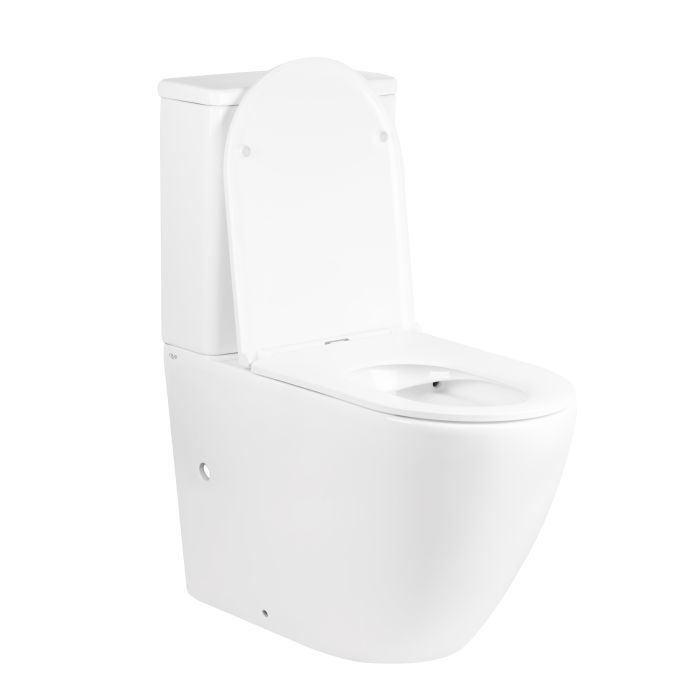 Унитаз-компакт Qtap Robin безобедочный с сиденьем Soft-close QT13222141ARW
