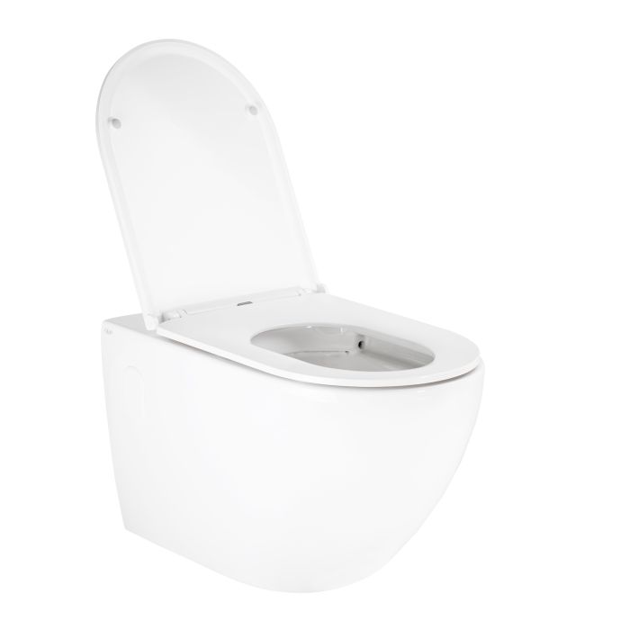 Унитаз подвесной Qtap Robin безобедочный с сиденьем Soft-close QT13332141ERW