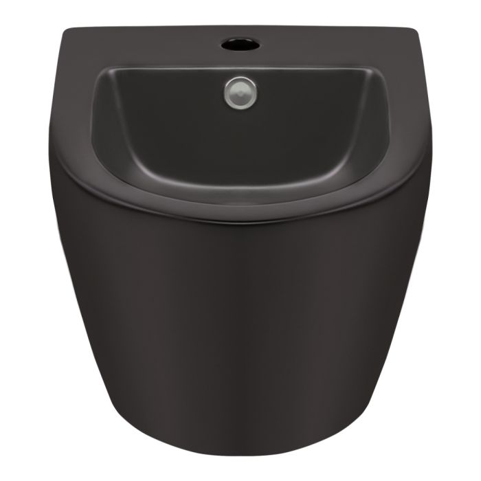 Биде подвесное Qtap Robin 495х370х325 Matt black QT1355046FMB
