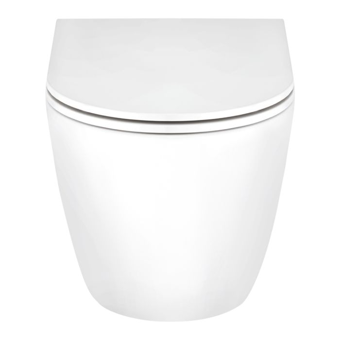 Унитаз подвесной Qtap Scorpio безобедочный с сиденьем Soft-close QT1433053ERW