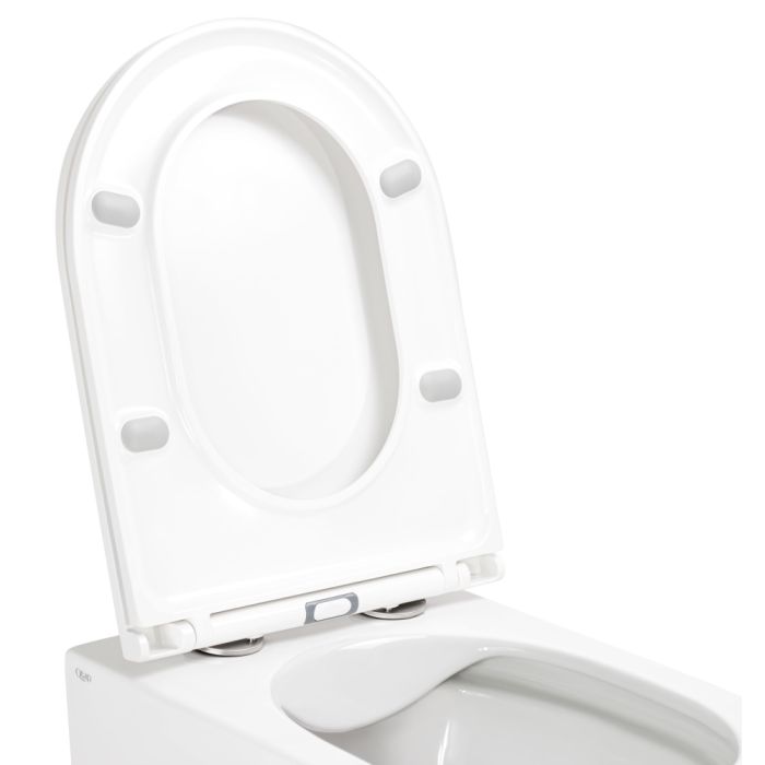 Унитаз подвесной Qtap Scorpio безобедочный с сиденьем Soft-close QT1433053ERW