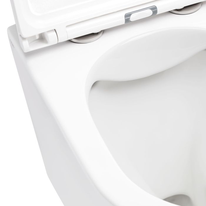 Унитаз подвесной Qtap Scorpio безобедочный с сиденьем Soft-close QT1433053ERW