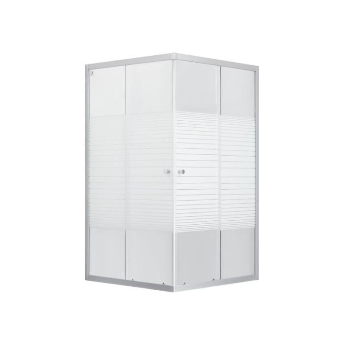 Душевая кабина Lidz Wiezak SC90x90.SAT.LOW.L, стекло Linie, 4мм, без поддона