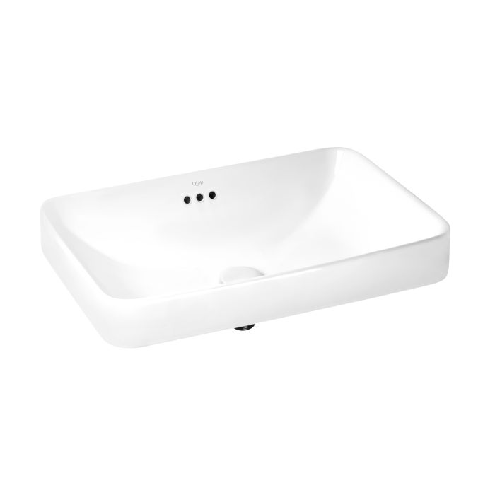 Раковина Qtap Jay 590х410х155 White з донним клапаном QT0711K425W
