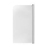 Штора на ванну Lidz Brama SS80x140R.CRM.TR стекло прозрачное 6 мм, право