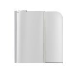 Штора на ванну Lidz Brama SS120x140L.CRM.TR стекло прозрачное, 6 мм, левая