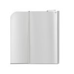 Штора на ванну Lidz Brama SS120x140R.CRM.TR стекло прозрачное, 6 мм, право