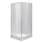 Душевая кабина Lidz Wawel SC90x90.SAT.LOW.TR, стекло прозрачное 4 мм