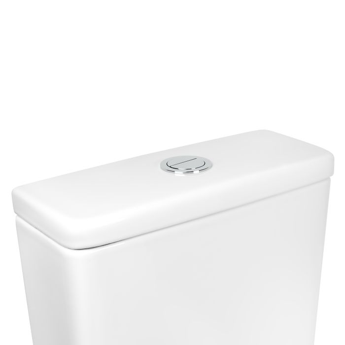 Унитаз-компакт Qtap Aries безобедочный с сиденьем Soft-close QT03222171ARW