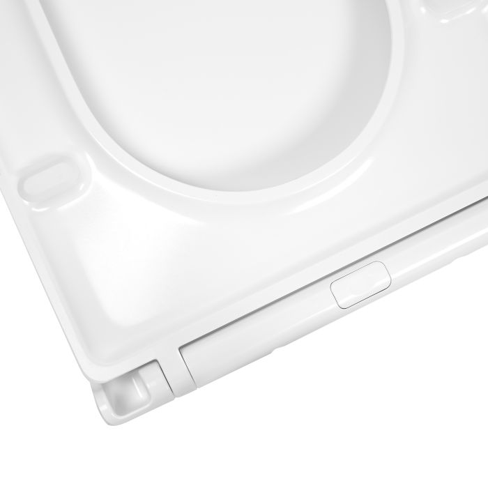 Унитаз-компакт Qtap Aries безобедочный с сиденьем Soft-close QT03222171ARW