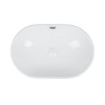 Раковина Qtap Leo 590x400x170 White с донным клапаном QT11114028W