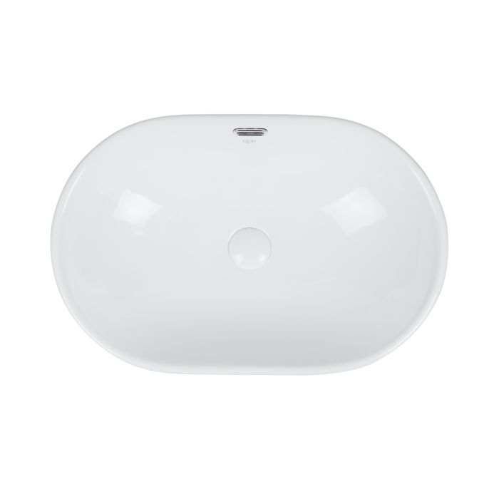 Раковина Qtap Leo 590x400x170 White с донным клапаном QT11114028W