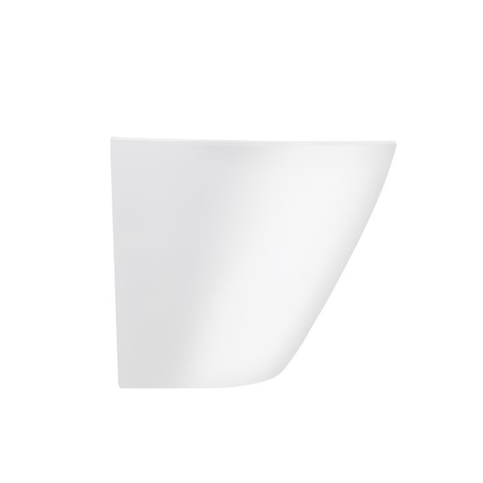 Раковина подвесная моноблок Qtap Swan 521х435х385 White с донным клапаном QT1611005GW