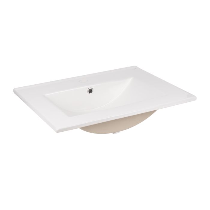 Раковина Qtap Albatross New 600x470x180 White с донным клапаном QT0111750660W