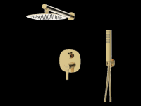 Душова система прихованого монтажу Invena Glamour золото