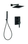 Душова система прихованого монтажу Invena Glamour чорний