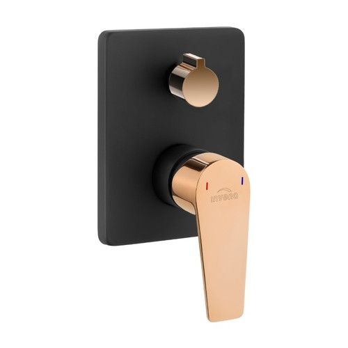 Душевая система скрытого монтажа Invena Midnight черный золото