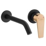 Смеситель для раковины Invena Midnight черный, с пружиной BP-35-U14