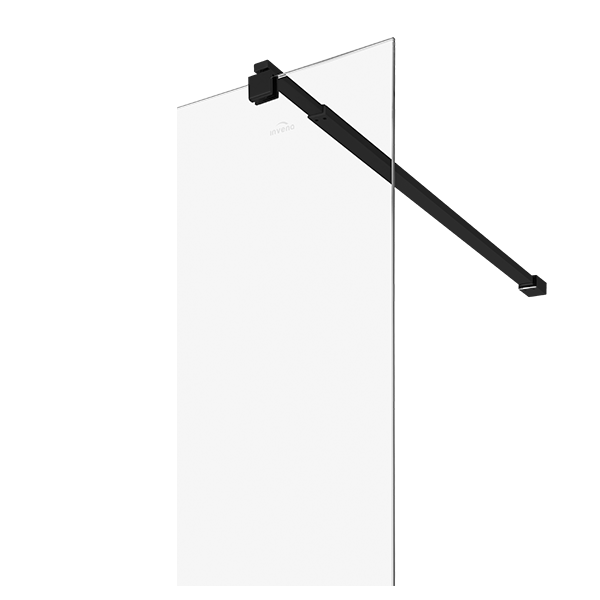 Душевая стенка Invena Walk In профиль черный 97x200 AK-32-104