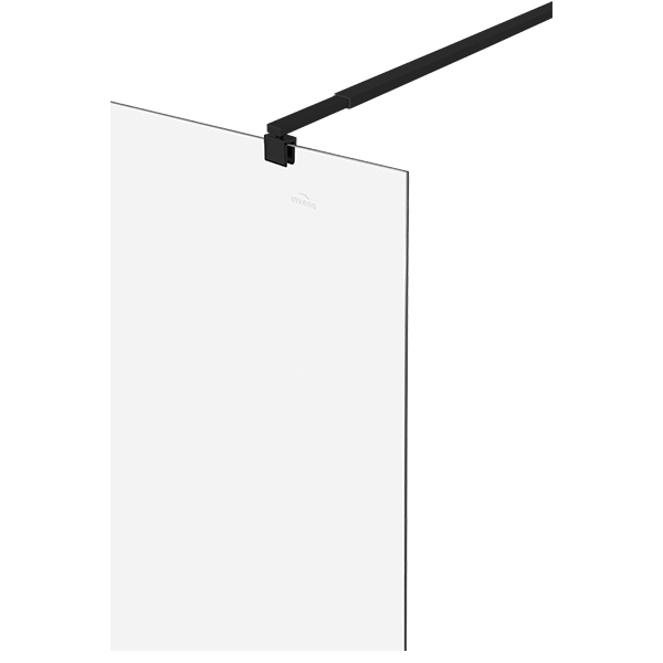 Душевая стенка Invena Walk In профиль черный 97x200 AK-32-104