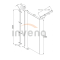 Душова стінка Invena Walk In профіль чорний 97x200 AK-32-104