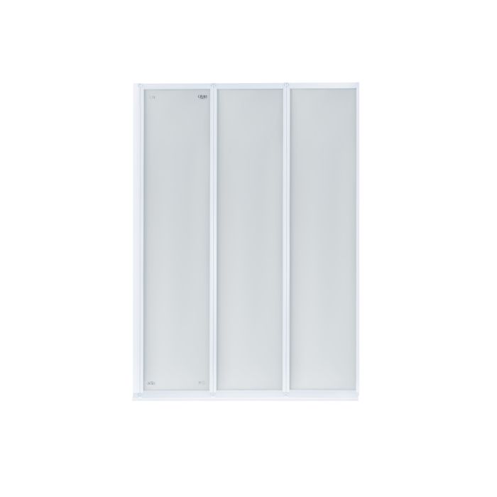 Штора на ванну Qtap Gemini WHI40114RP4 стекло Pear 4 мм, 100x140 см