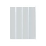 Штора на ванну Qtap Gemini WHI40114RP6 стекло Pear 6 мм, 100x140 см