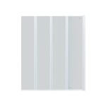 Штора на ванну Qtap Gemini WHI401114RP6 стекло Pear 6 мм, 110x140 см