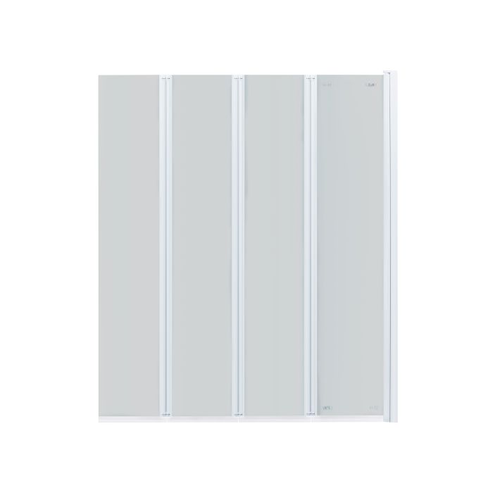 Штора на ванну Qtap Gemini WHI401114RP6 стекло Pear 6 мм, 110x140 см