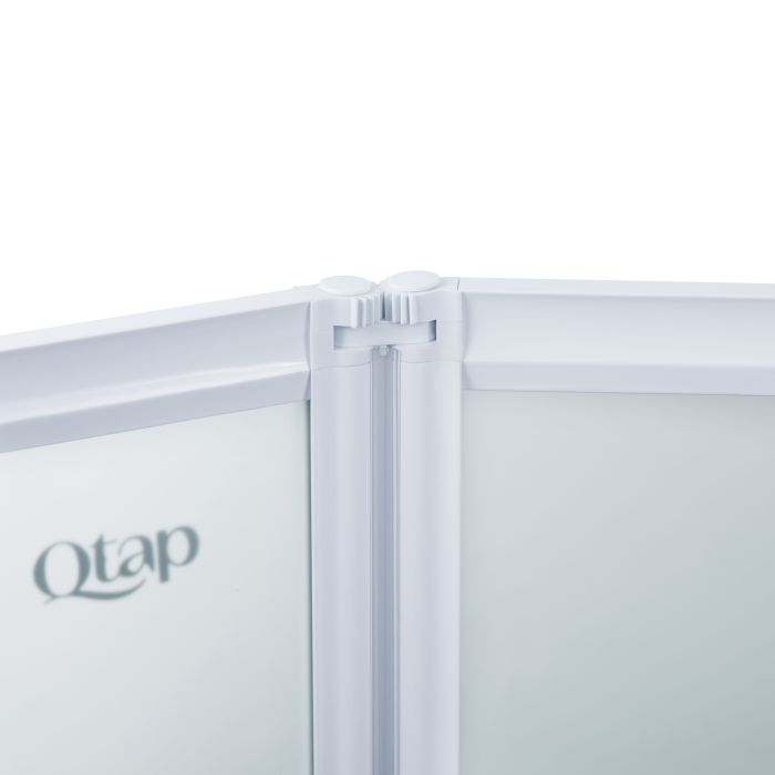 Штора на ванну Qtap Gemini WHI401214RP4 стекло Pear 4 мм, 120x140 см