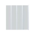 Штора на ванну Qtap Gemini WHI401214RP6 стекло Pear 6 мм, 120x140 см