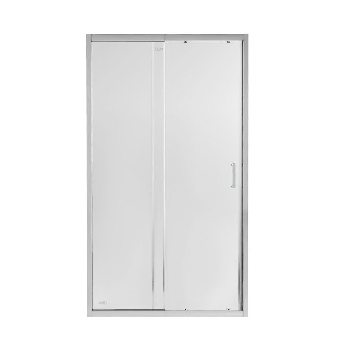 Душевые двери Qtap Taurus CRM201-11.C6 110-120x185 см, стекло Clear 6 мм, покрытие CalcLess